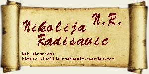 Nikolija Radisavić vizit kartica